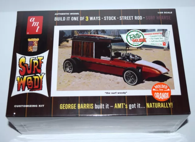 New Model Kit Amt Surf Woody Build 3 Ways By George Barris  Scale 1:25