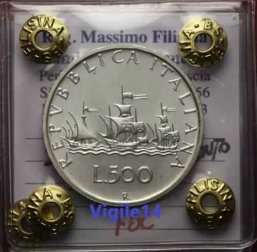 500  lire argento caravelle 1999  FDC periziata