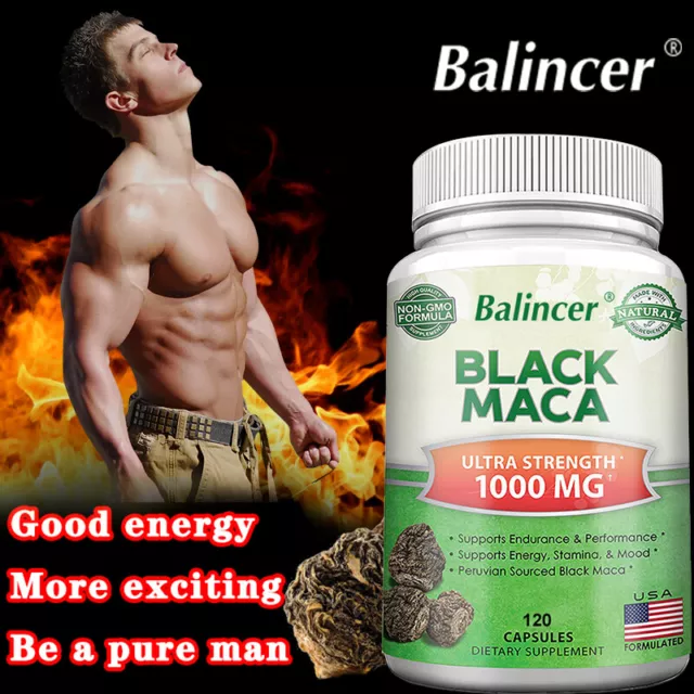 Maca Capsules - Men's Health, Muscle Health, Male Testostero Booster