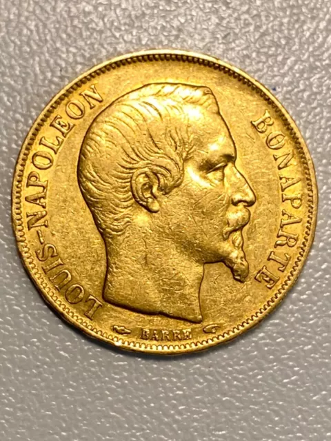 20 Francs Louis Napoléon Bonaparte Sehr scöner Zustand