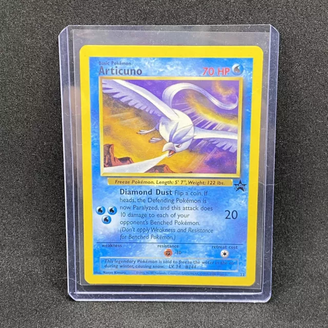 Articuno - 22 Promo Vintage Black Star Legendary Bird Pokemon - NM