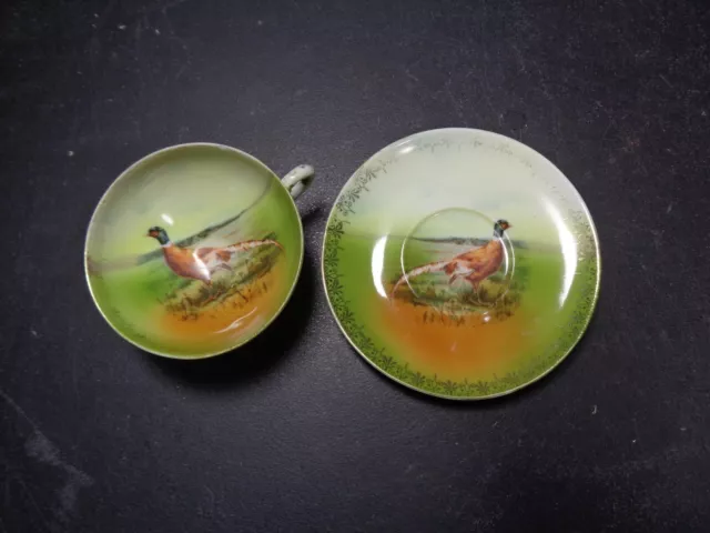 Royal Bayreuth Bavaria Cup And Saucer - Pheasant