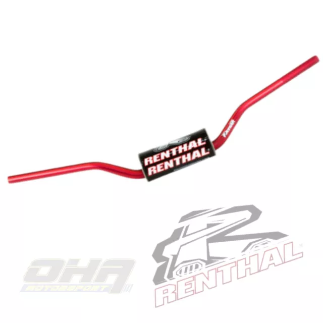 Renthal 604 FATBAR Motocross MX Off Road Handlebars Bars RC CRF KX KXF - RED