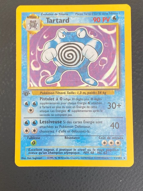 Pokemon Card Fr Set Of Base - Poli 13/102 Edition 1 Holo - NM+