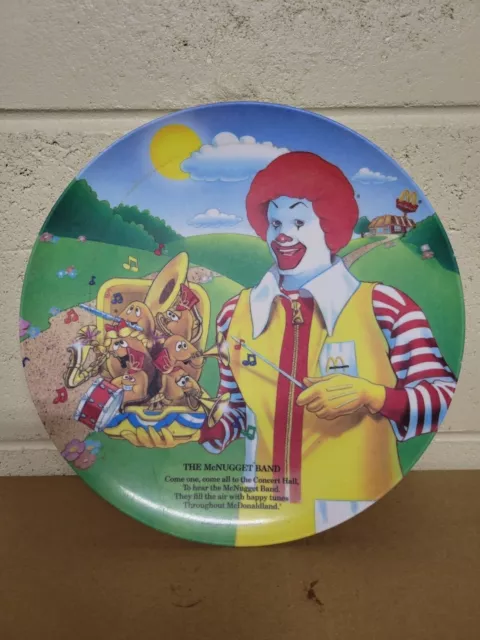 McDonalds melamine plate - The McNugget Band - collectible - 1989