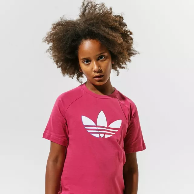 Adidas Kids Trefoil Logo T-Shirt / Pink / RRP £18