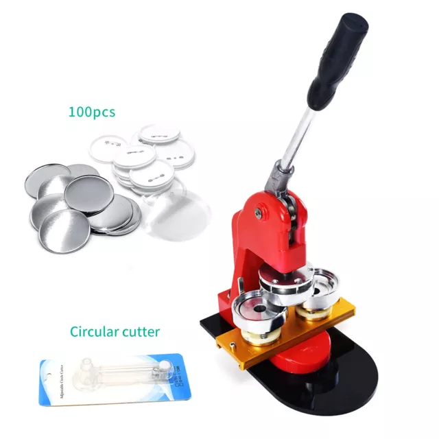 Button Maker Punch Press Machine Circle Cutter Interchangeable Badge Die Mould