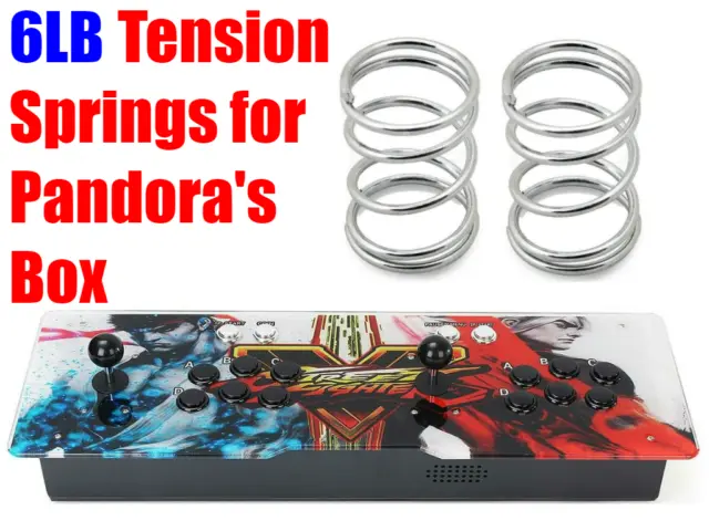 6lb Tension Springs Pandora Box Arcade 4s, 5s, 6s, 7s, 8s, 9s,11s, 12s, + 9D Key