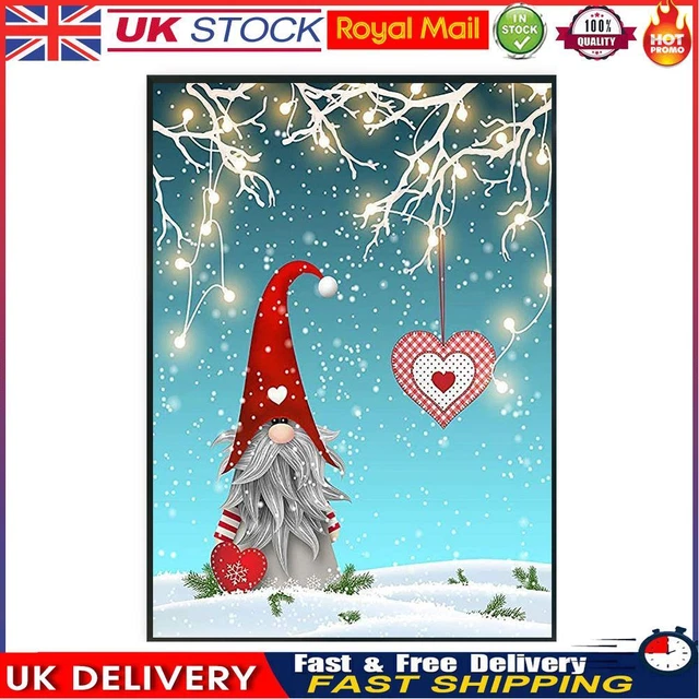 Full Cross Stitch DIY Eco-cotton Thread 11CT Stamped Christmas Goblin Decor Kit