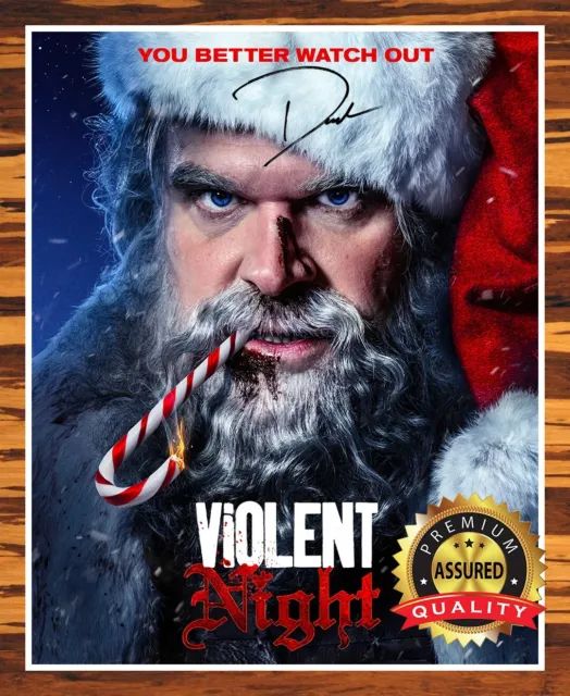 David Harbour - Autographed Signed 8 x10 Photo (Violent Night) Reprint