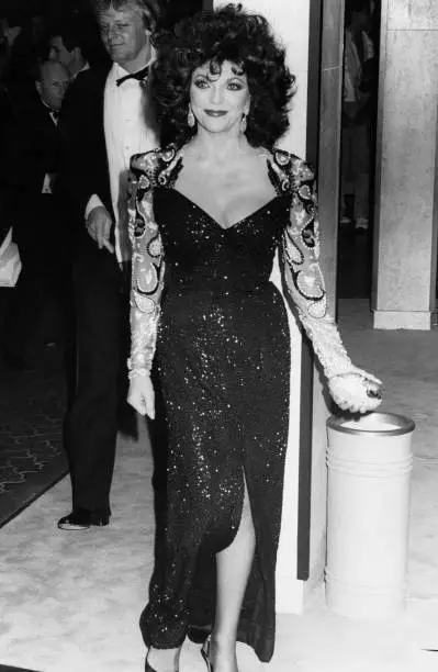 Joan Collins husband Peter Holm attend an awards ceremony Los Ange- Old Photo