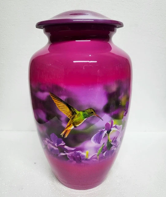 Purple Butterfly Urn For Ashes For Women – Large Cremation Urns For Adult Female – Memorial Funeral Urn For Human Ashes, Home Display, Or