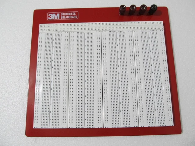 Genuine 3M 922336 Solderless Breadboard, 10.25" X 9.25", 3648 Points