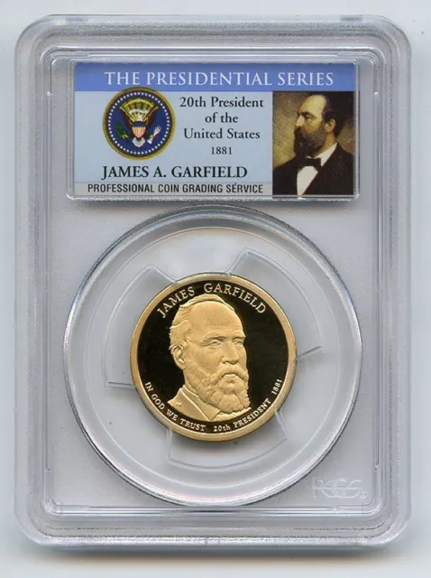 2011 S $1 James Garfield Dollar PCGS PR70DCAM