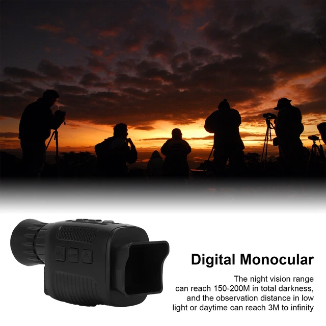Monoculares digitales nocturnos infrarrojos monoculares para día y