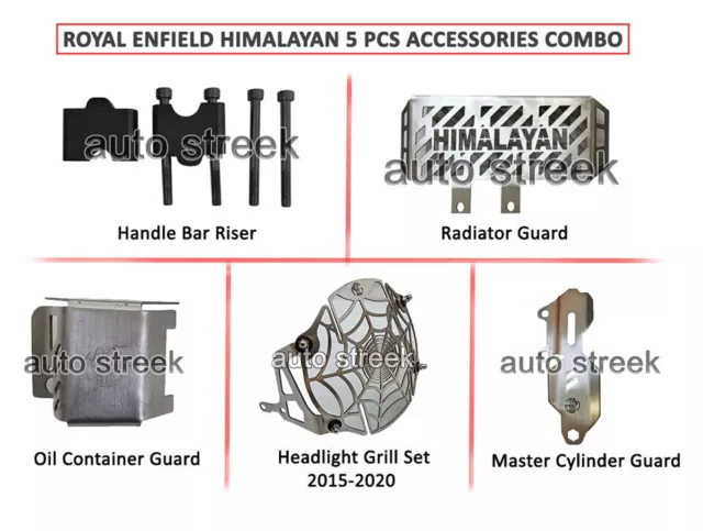 Adapté Pour Royal Enfield " Himalaya Accessoires " Combinaison Paquet De 5