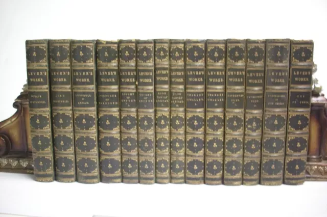 Beautiful! 1850 WORKS OF CHARLES LEVER Provenance of Sir Anthony Barclay Walker