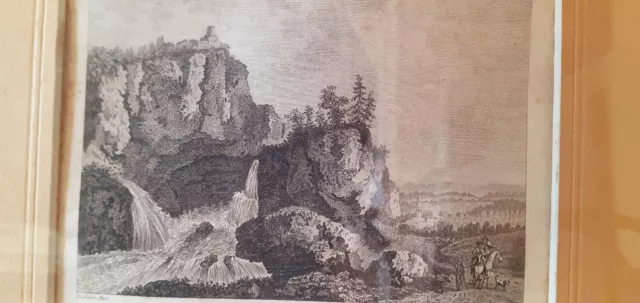 Lithographie, Gravure XIXÉME Le Vaucluse  D'après Jan Hackaert, M Fessard Sculp