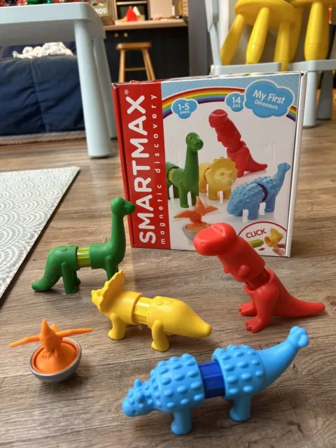 SmartMax My First Totem STEM Magnetic Discovery Building Game  with Tactile and Rattling Parts for Ages 1-5 : Toys & Games