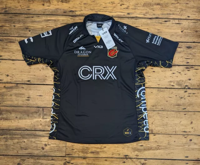 Newport Gwent Dragons RFC Rugby Shirt 4XL VX3 2021-2022 BNWT