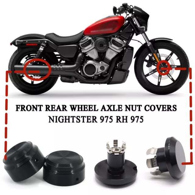 Front Rear Wheel Axle Nut Covers For Harley Nightster 975 Nightster 975 2022 23