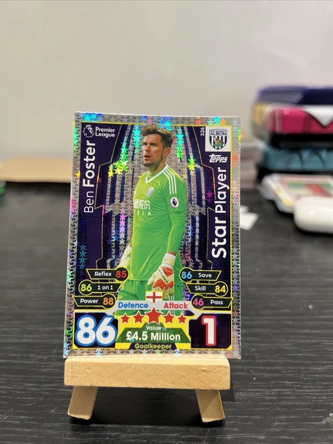 Match Attax 2017/8 Sterne Spielerkarte - Ben Foster of West Brom #326