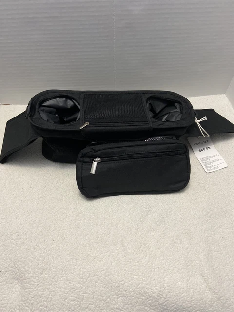 Momcozy Universal Stroller Organizer With Insulated Cup Holder Phone Bag Black