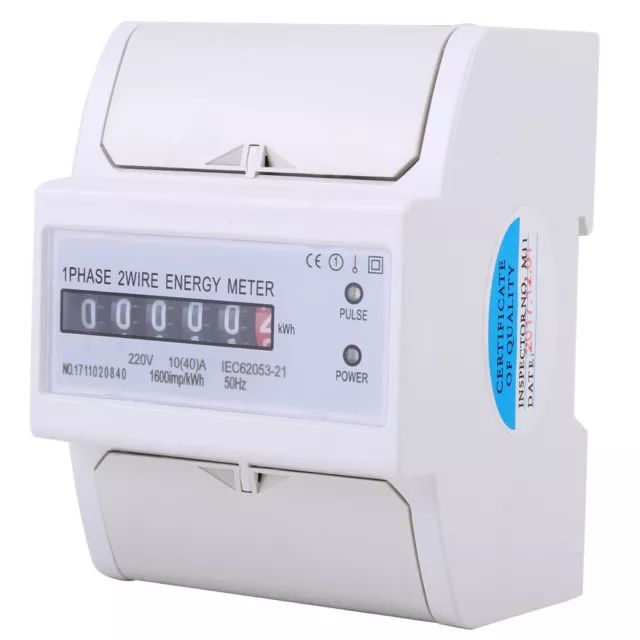 DDM76S Digital 220V Single Phase DIN Rail Electricity Meter KWh Meter 10 (40A)