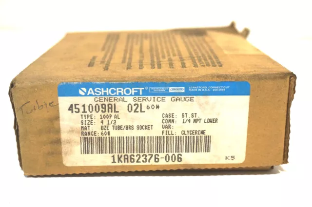 New Ashcroft 451009Al-02L Gauge 451009Al02L