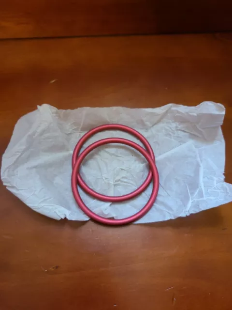 2 RED Rings for Sling Baby Carrier Baby Baby Wrap for Infant wrap (Rings Only)