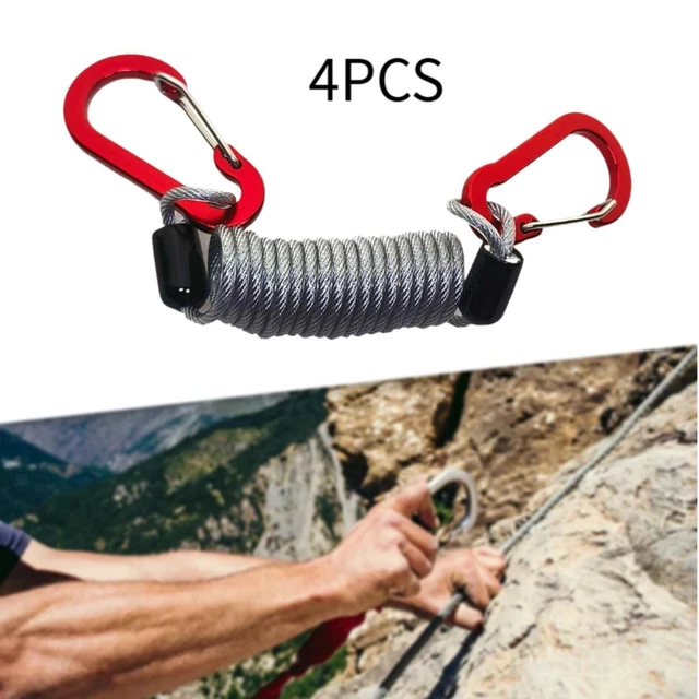 Cordini Di Sicurezza A Spirale Elevatech - 3 Pezzi Retrattili Per Pesca, Kayak E Attività Outdoor - Foto 9