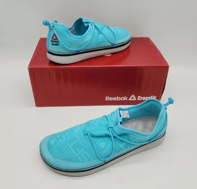 REEBOK CROSSFIT NANOSSAGE Neon Blue Slip On Athletic Shoes Mens 11