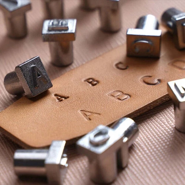 Stamper Set Druckwerkzeuge Werkzeuge Argent Für DIY Lederhandwerk Metallbrief