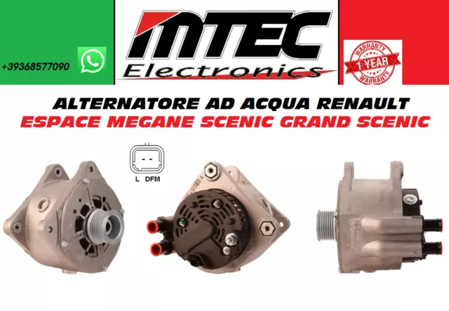 Alternatore Raffreddato Ad Acqua // Renault Espace Megane Scenic Grand Liquido