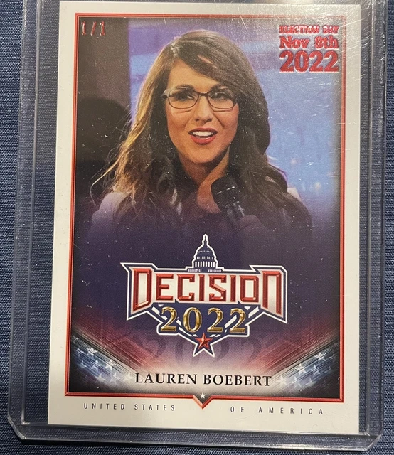 DECISION 2022 TRADING Card Lauren Boebert Red Foil 1/1 5.50 PicClick