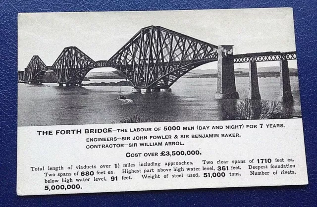 Postcard: The Fourth Bridge: The Labour Of 5000 Men (Day And Night) For 7 Years