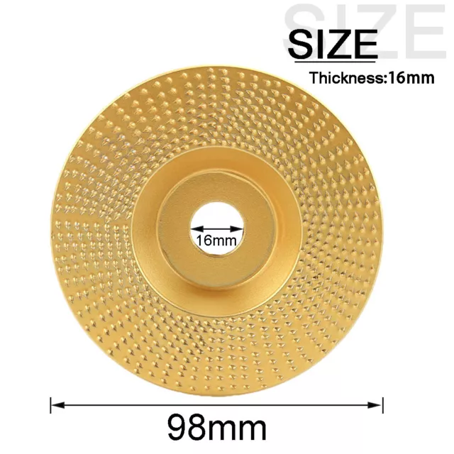 4 Inch Wood Carving Shaping Carbide Disc For Angle Grinder Grinding Wheel Tool