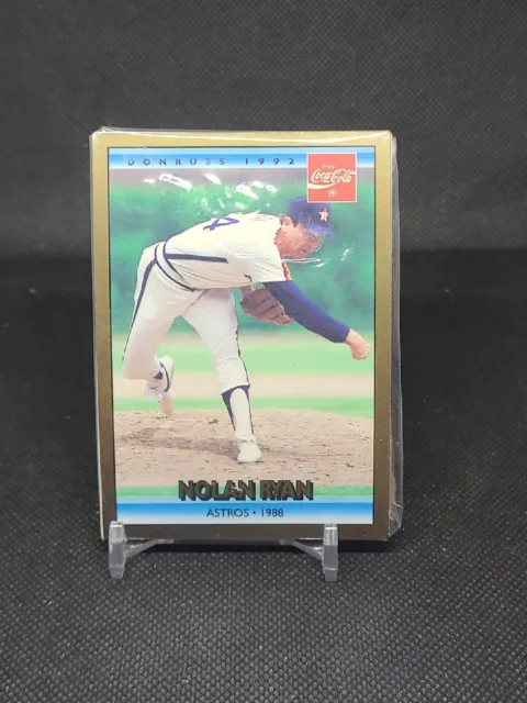 1992 Donruss Coke Ryan #22 Nolan Ryan/1988 HA Houston Astros Sealed (1)