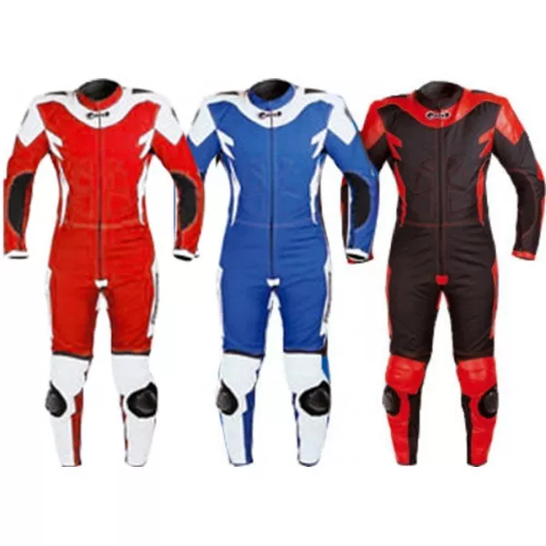 Nuova Tuta Minimoto Bi Esse Racing Cordura Pelle 6 Anni Nero Rosso Kid Suit-