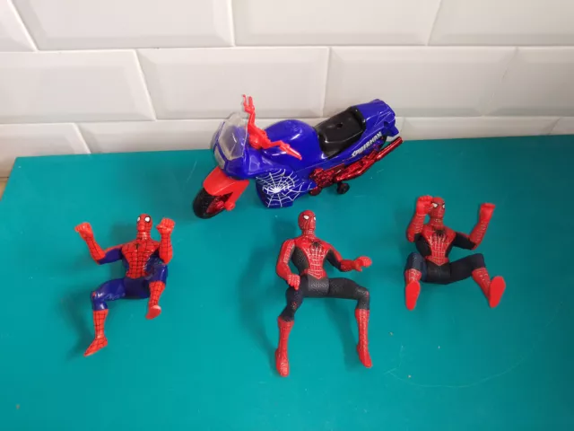 Moto spider-man + Figurine Spiderman 15 cm Bleu Et Rouge