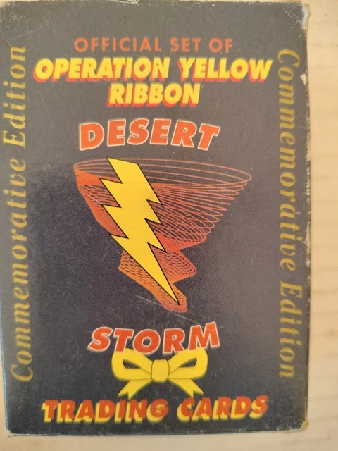 1991 Complete Set Operation Yellow Ribbon Desert Storm Trading Cards
