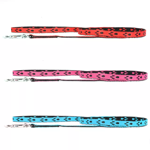 Mini Pfoten Hundeleine Führleine Nylonleine Hunde Nylon Leine Schleppleine 10mm