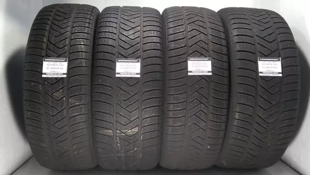 4 Pneumatici Usati 225/55R18 105V Sc Winter Pirelli Gomme Invernali 60% 2017