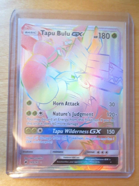 Pokemon TAPU BULU * BURNING SHADOWS 149/147 RR GX Full Art Rainbow Secret Hyper