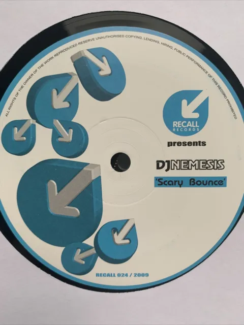 DJ NEMESIS / INFEKT - SCARY BASS - Recall Records - Hard House  Donk 12” Vinyl