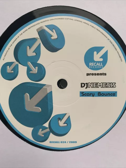 DJ NEMESIS / INFEKT - SCARY BASS - Recall Records - Hard House  Donk 12” Vinyl
