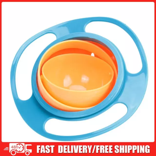 Baby Feeding Baby Gyro Bowl Universal 360 Rotate Spill-Proof Bowl+Spoon