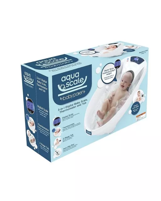 Baby Patent Aqua Scale 3-in-1 Digital Scale Water Thermometer and Infant Tub