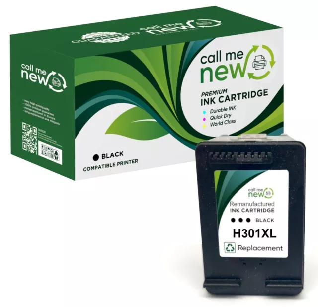 Callmenew Impresora Cartucho Negro para HP 301XL Deskjet 1050 2540 2050A 3050