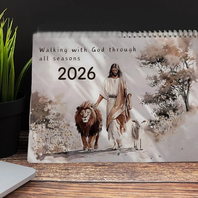 2026 BIBLE STORIES Art Calendar 2026 Wall Hanging Monthly Calendar 8 ...
